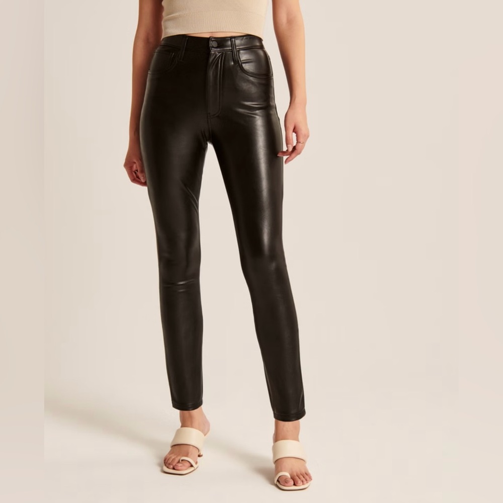 Abercrombie & Fitch Vegan Leather Skinny Pants